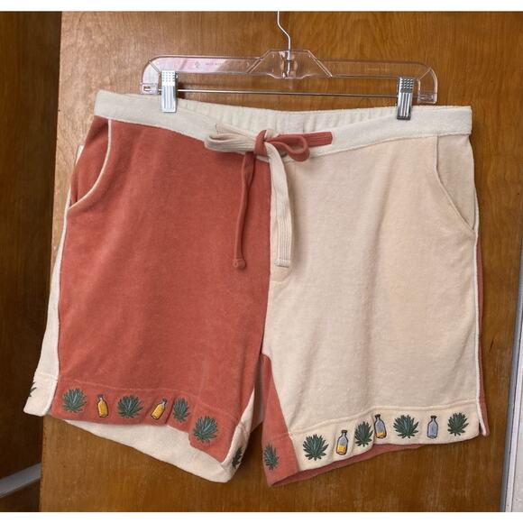Tombolo Gusanito Cabana Terry Shorts 6” Inseam Agave Bottles Men’s Size Large - Picture 1 of 8